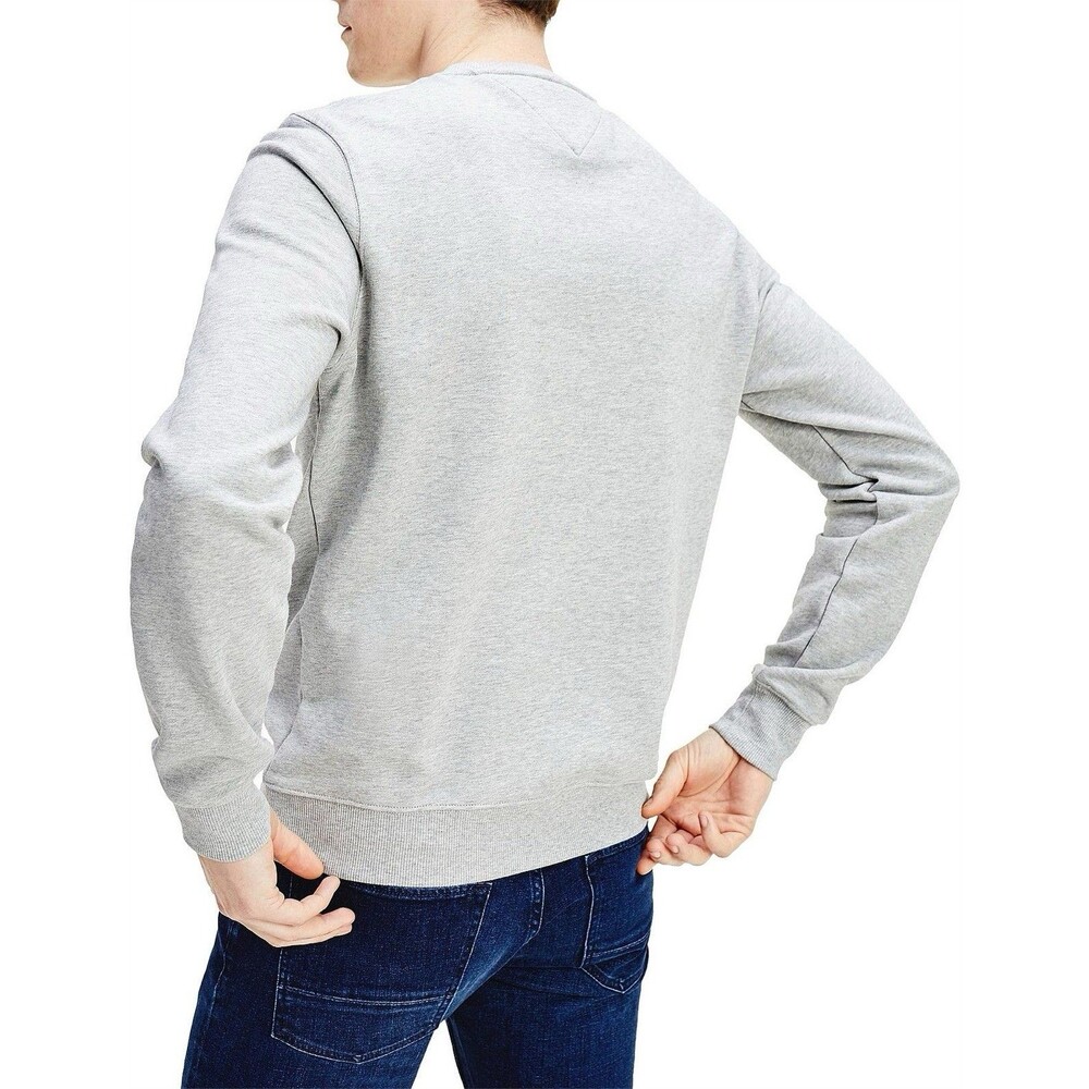 Tommy Hilfiger Varsity Crest Sweatshirt Men’s Small Gray Pullover Preppy - Picture 2 of 5